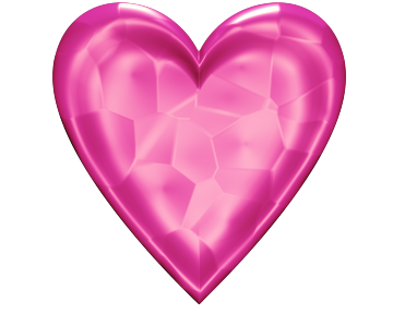 Pink heart clipart transparent background