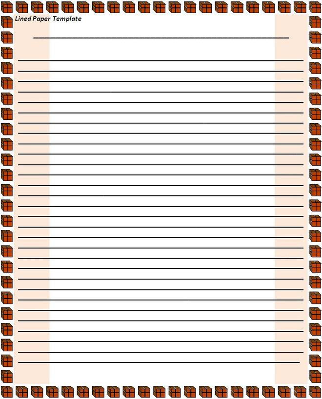 Notebook Paper Template Clipart - Free to use Clip Art Resource
