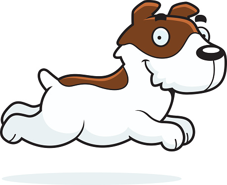 Jack Russell Terrier Puppy Cartoon Clip Art, Vector Images ...