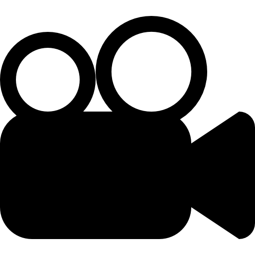 Movie symbol of video camera - Free cinema icons