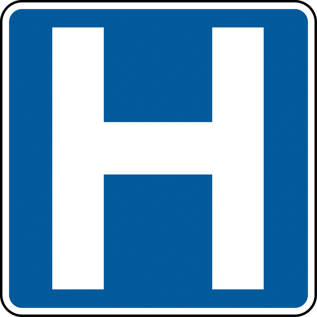 Hospital sign clipart