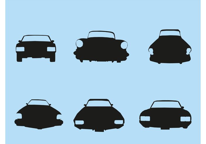 Vector Car Silhouette Front - Download Free Vector Art, Stock ...