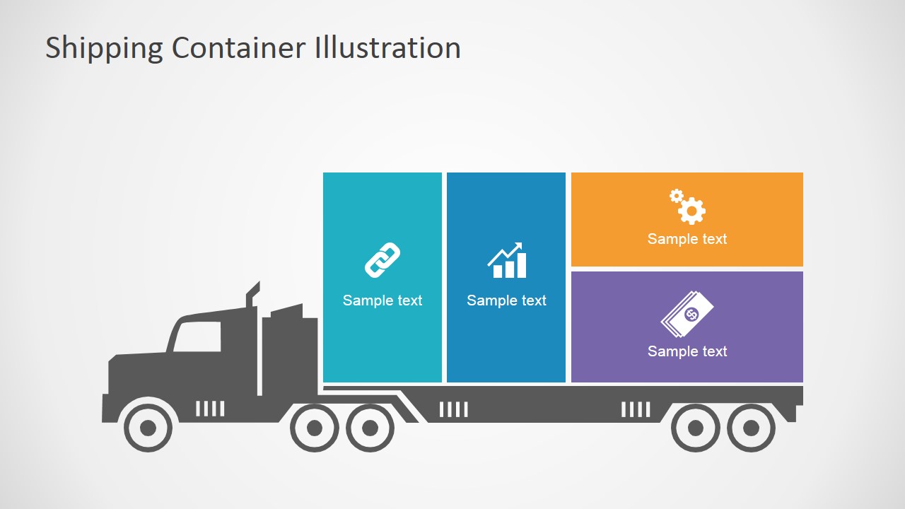 Shipping Cargo Container Slides for PowerPoint - SlideModel