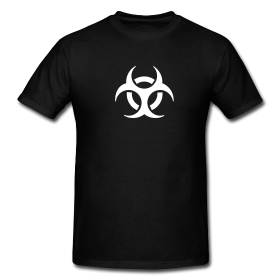 Biohazard (White/Black Tee) | Fun, Funny and Otherwise Odd Threads ...