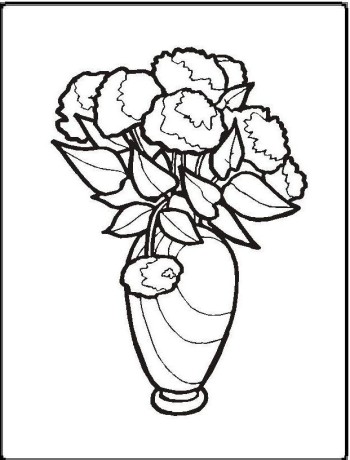 Flower And Stems The beautiful thing Coloring Page |Flower ...