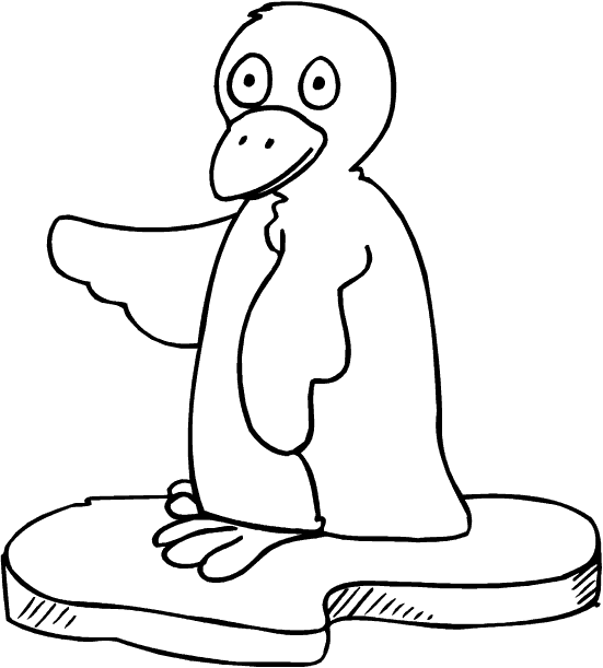 Funny Penguin Coloring Pages By My Coloring Pages