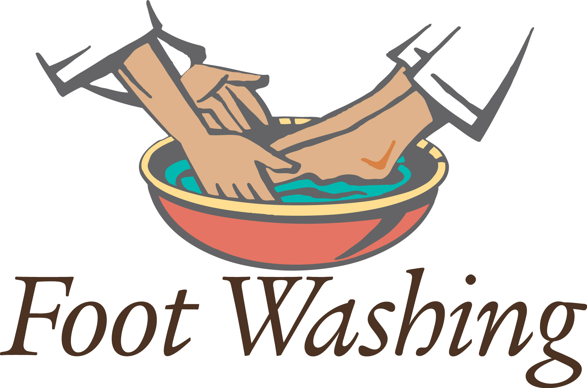 Clipart foot washing
