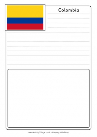 Colombia Flag Printables
