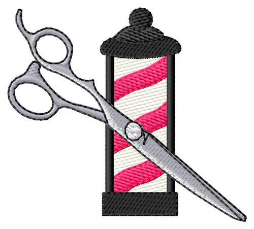 Grand Slam Designs Embroidery Design: Barber Pole Scissors 2.61 ...