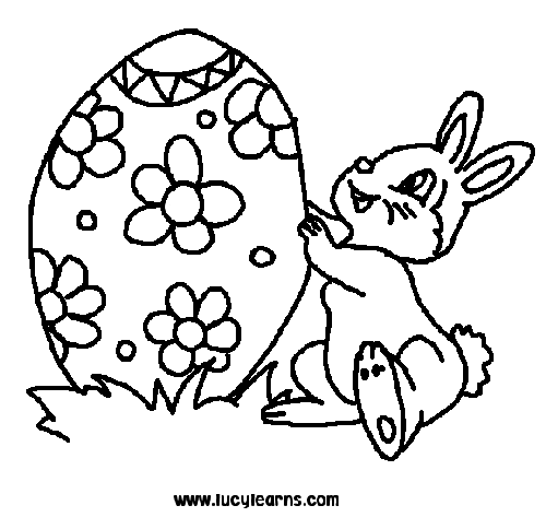 Easter Bunny Coloring Pages To Print Photo Album - Jefney