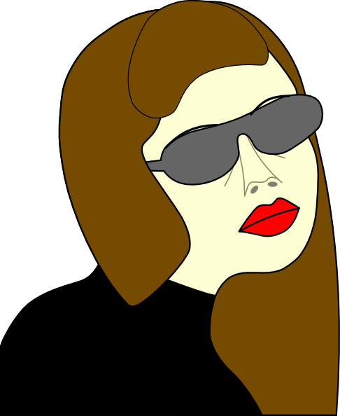 Russian Spy Girl clip art Free Vector / 4Vector