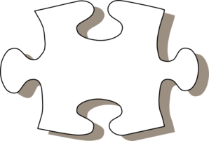 Gallery for puzzle piece clipart black and white image #20083