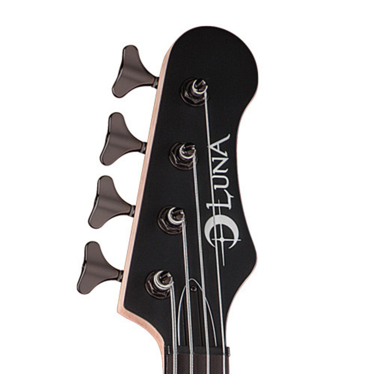 Luna Tattoo Electric Bass Guitar, 30 inch Scale at Gear4music.com