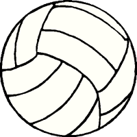 Volleyball clipart transparent background
