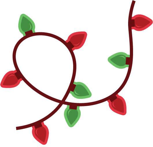 Clipart christmas light decorations