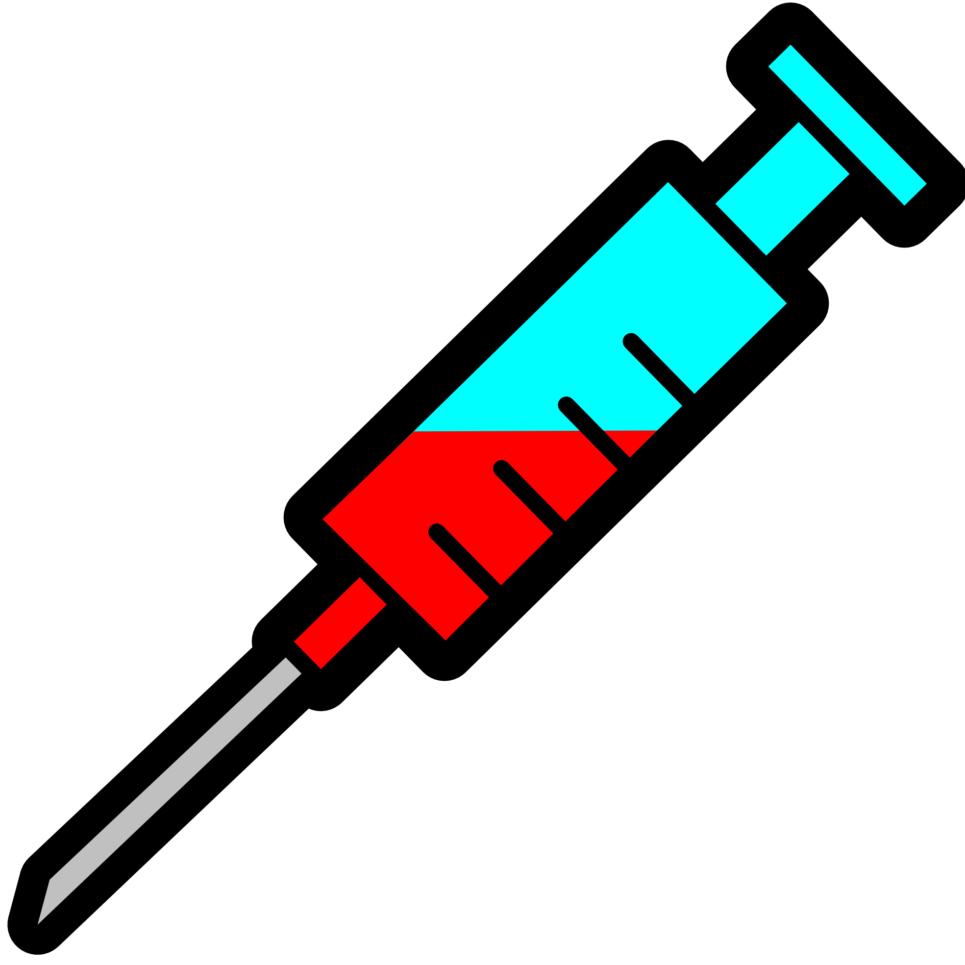 syringe icon coloring book colouring SVG