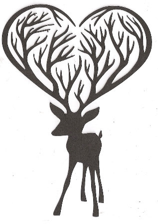 Deer Antler Silhouette