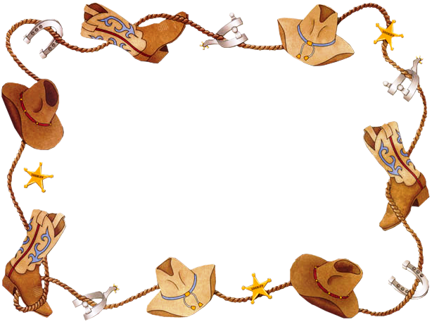 Cowboy Border Clip Art Clipart Best
