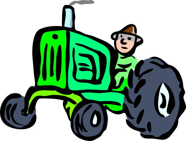 Tractor Clip Art Black And White - Free Clipart Images