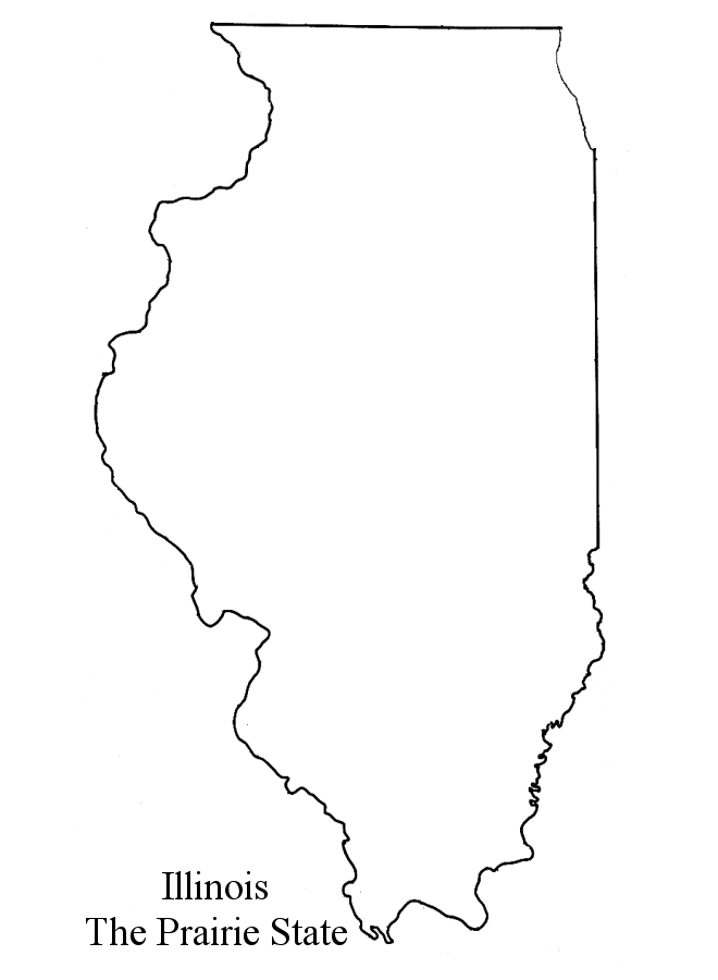 Illinois: Flags - Emblems - Symbols - Outline Maps