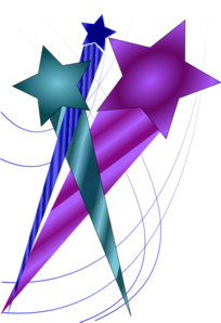Black Shooting Stars Clipart - Free Clipart Images