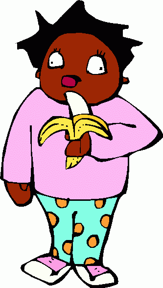 Children Eating Clip Art