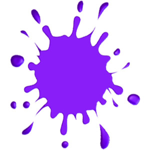 Purple paint splash clipart