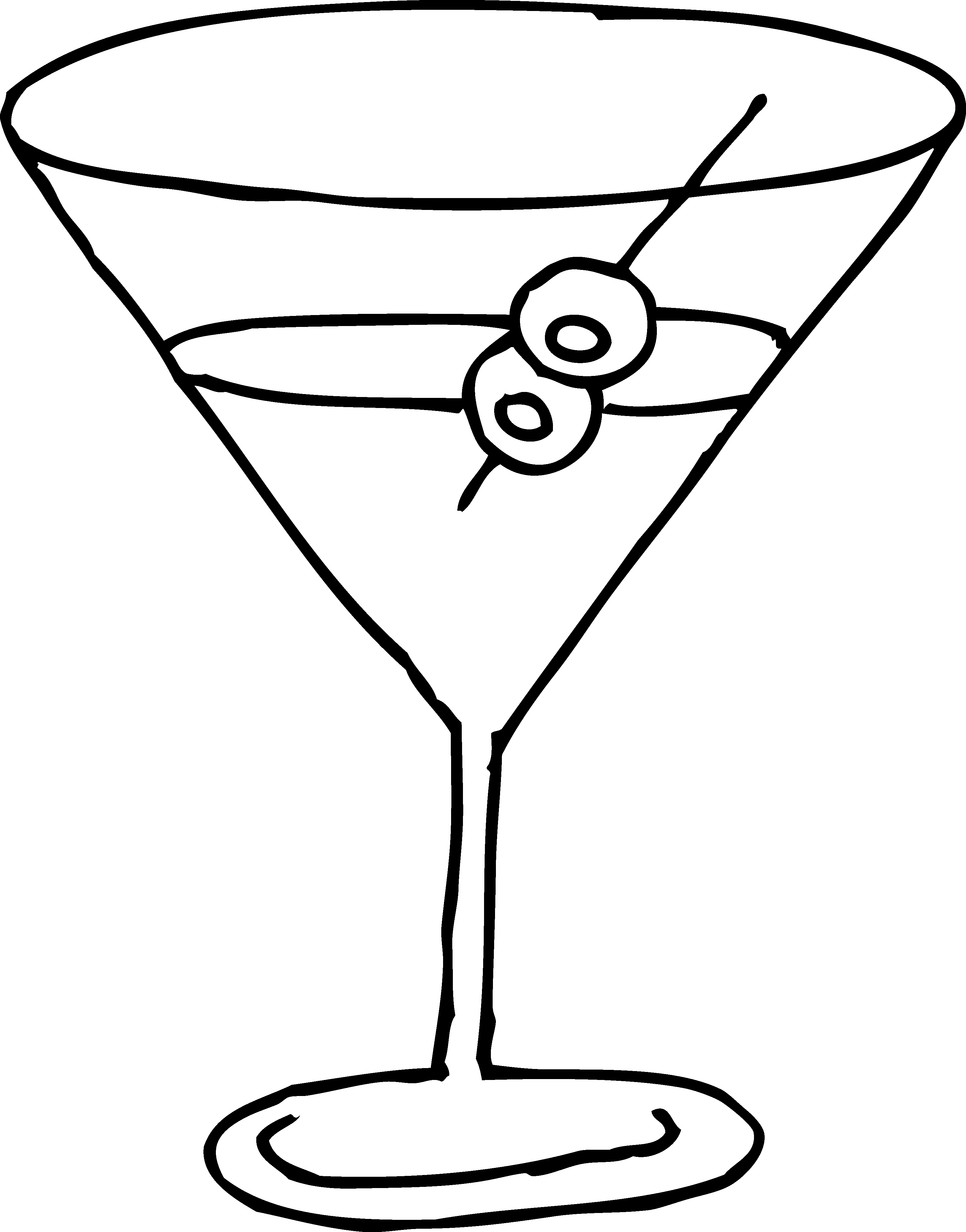 Martini glass cocktail glass clip art 2 image - Clipartix