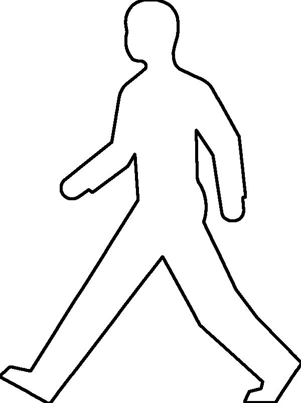 Outline Of A Person Template ClipArt Best
