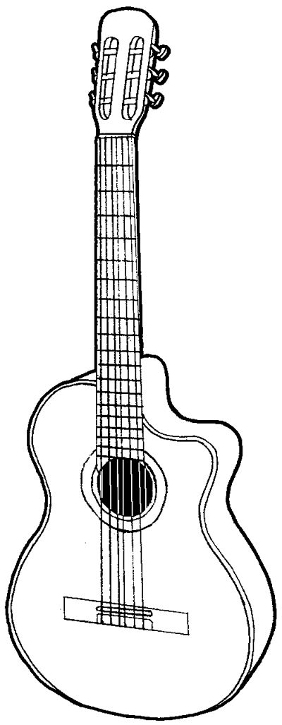 How to Draw a Guitar with Easy Step by Step Drawing Tutorial ...