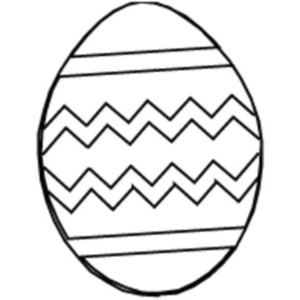 Easter Egg Outline Template - ClipArt Best