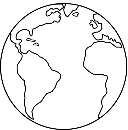 Earth Clip Art Black And White - Free Clipart Images
