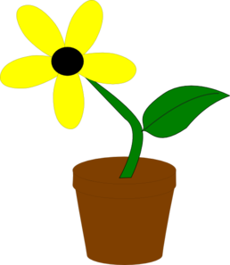 Yellow Flower Clip Art - vector clip art online ...