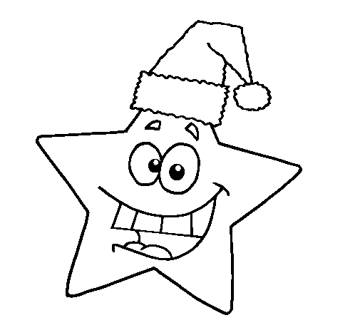 Coloring page christmas star to color online - Coloringcrew.