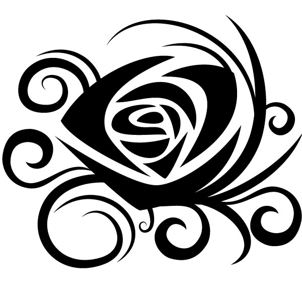 Rose tribal vector