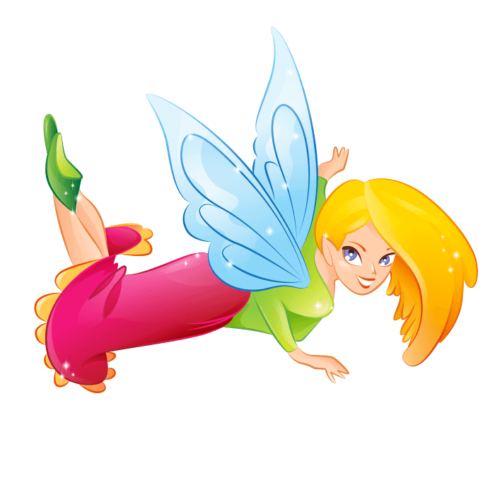 The Fairies Wallstickers for Kids, Fairy Maya on Flower Sticker