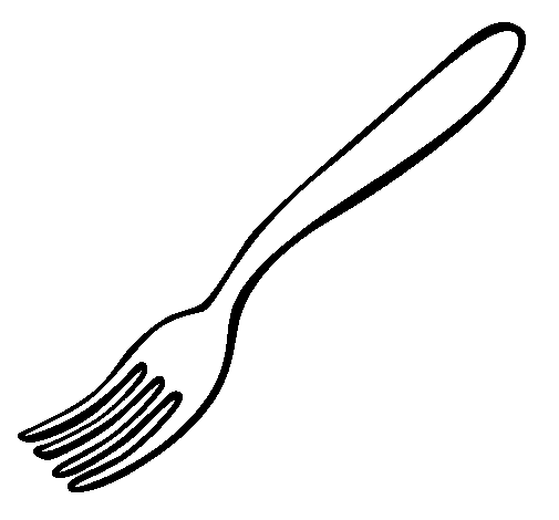Fork coloring page - Coloringcrew.com