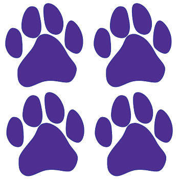 Blue Bulldog Paw Print - ClipArt Best