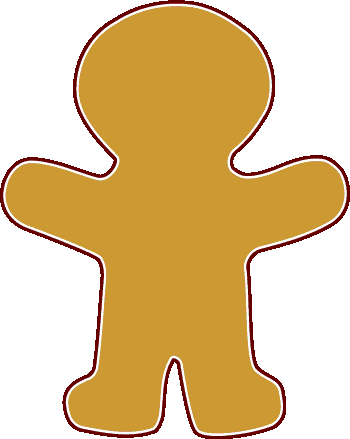 Christmas Gingerbread Man Clipart