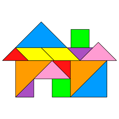 Tangram House - ClipArt Best