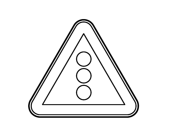 Traffic light coloring page - Coloringcrew.com