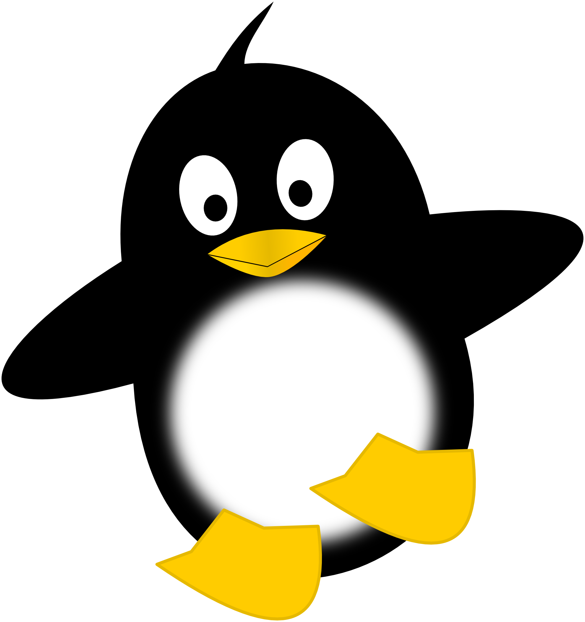 Linux penguin clip art