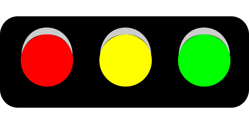 Traffic light clipart horizontal