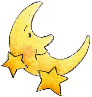 Free clipart of stars and moon