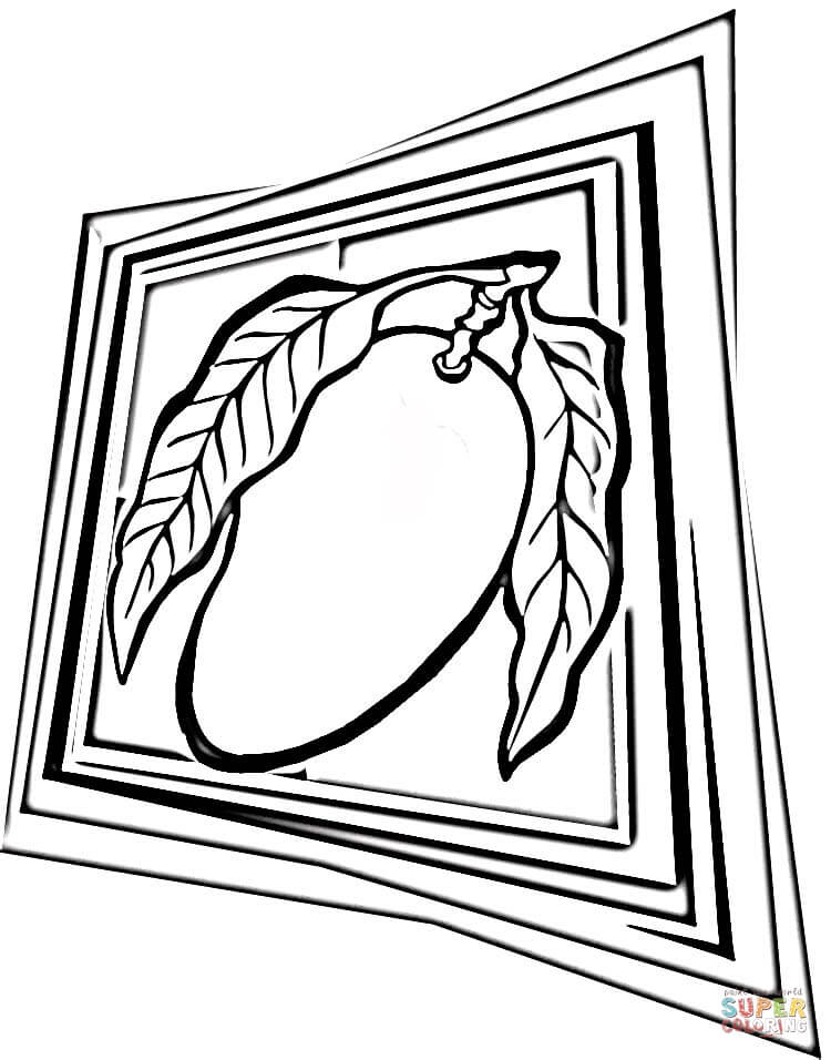 Mango coloring page | Free Printable Coloring Pages