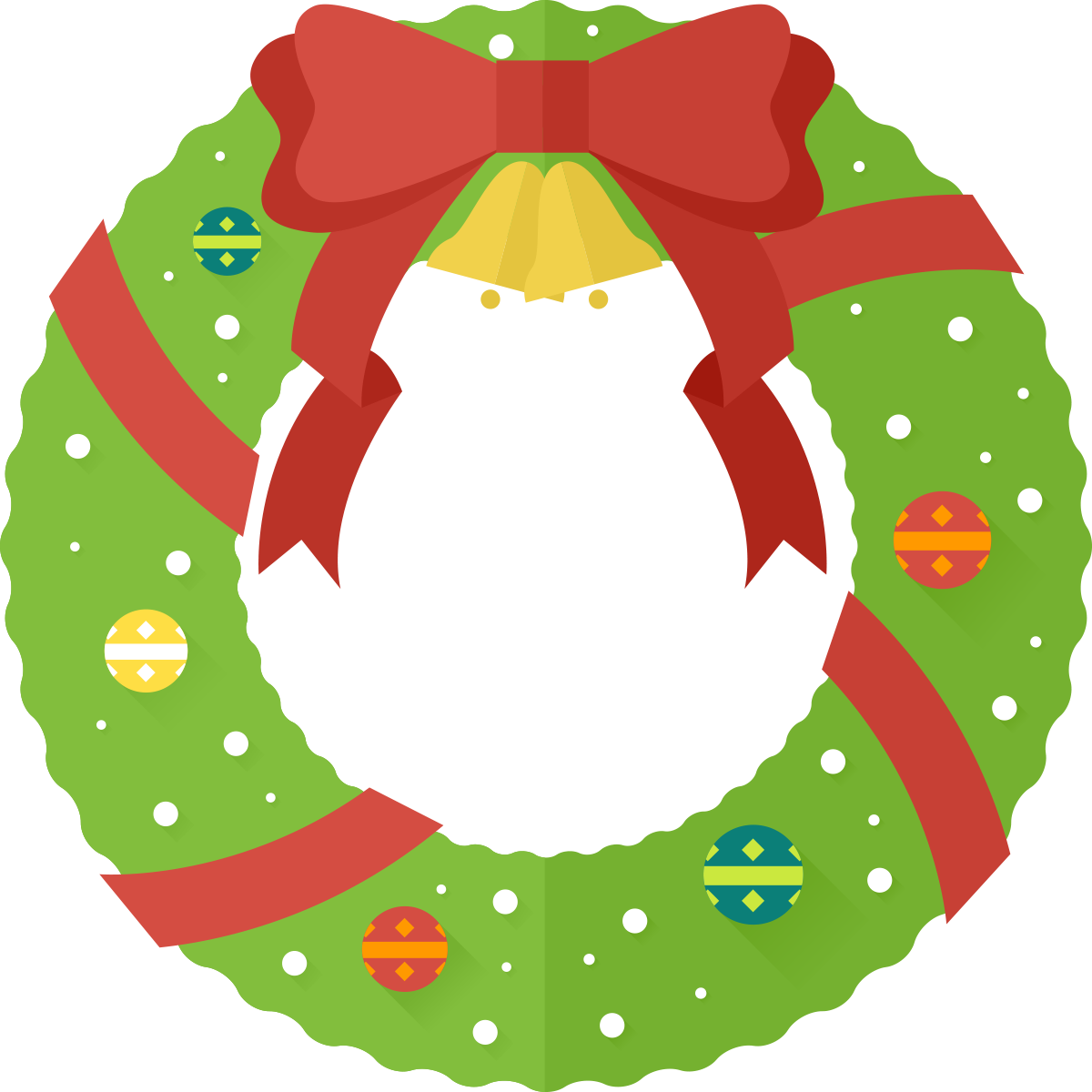 Clipart of christmas wreath