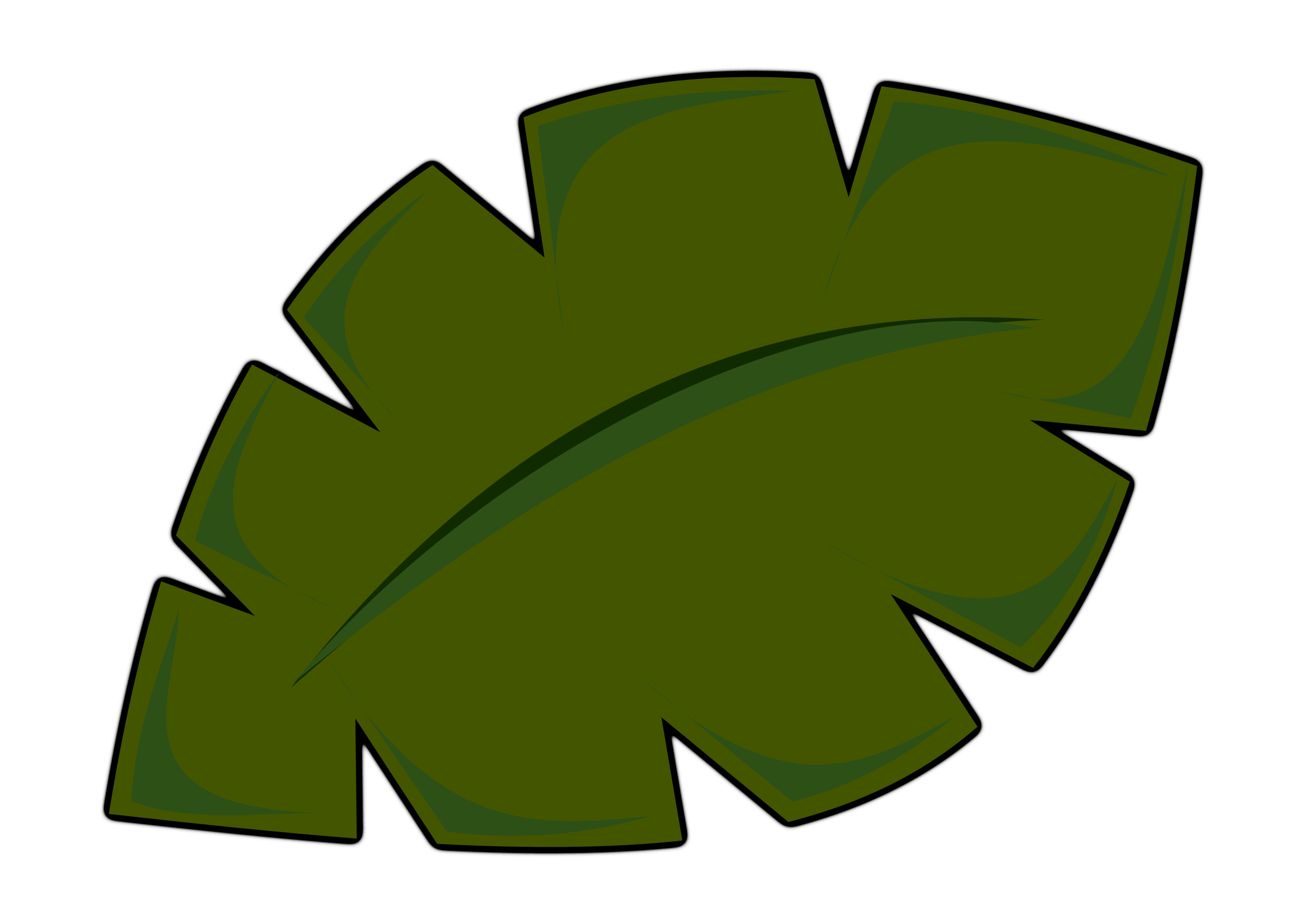 Jungle leaves clipart png