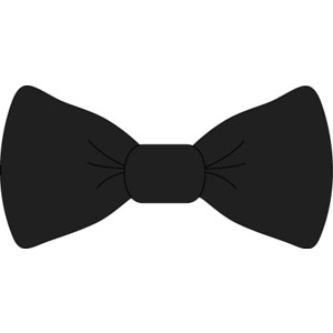 Black bow tie clipart