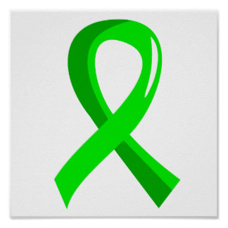 Lymphoma Lime Green Ribbon Posters | Zazzle