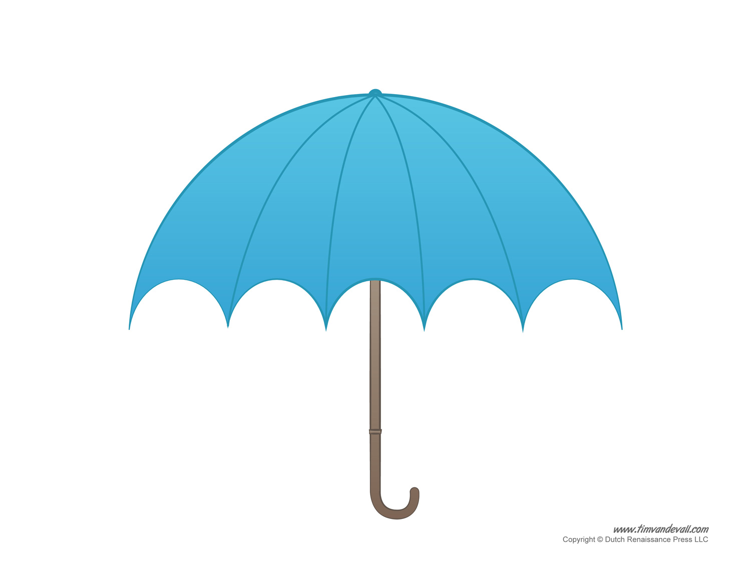Umbrella Template Printables | Umbrella Decorations